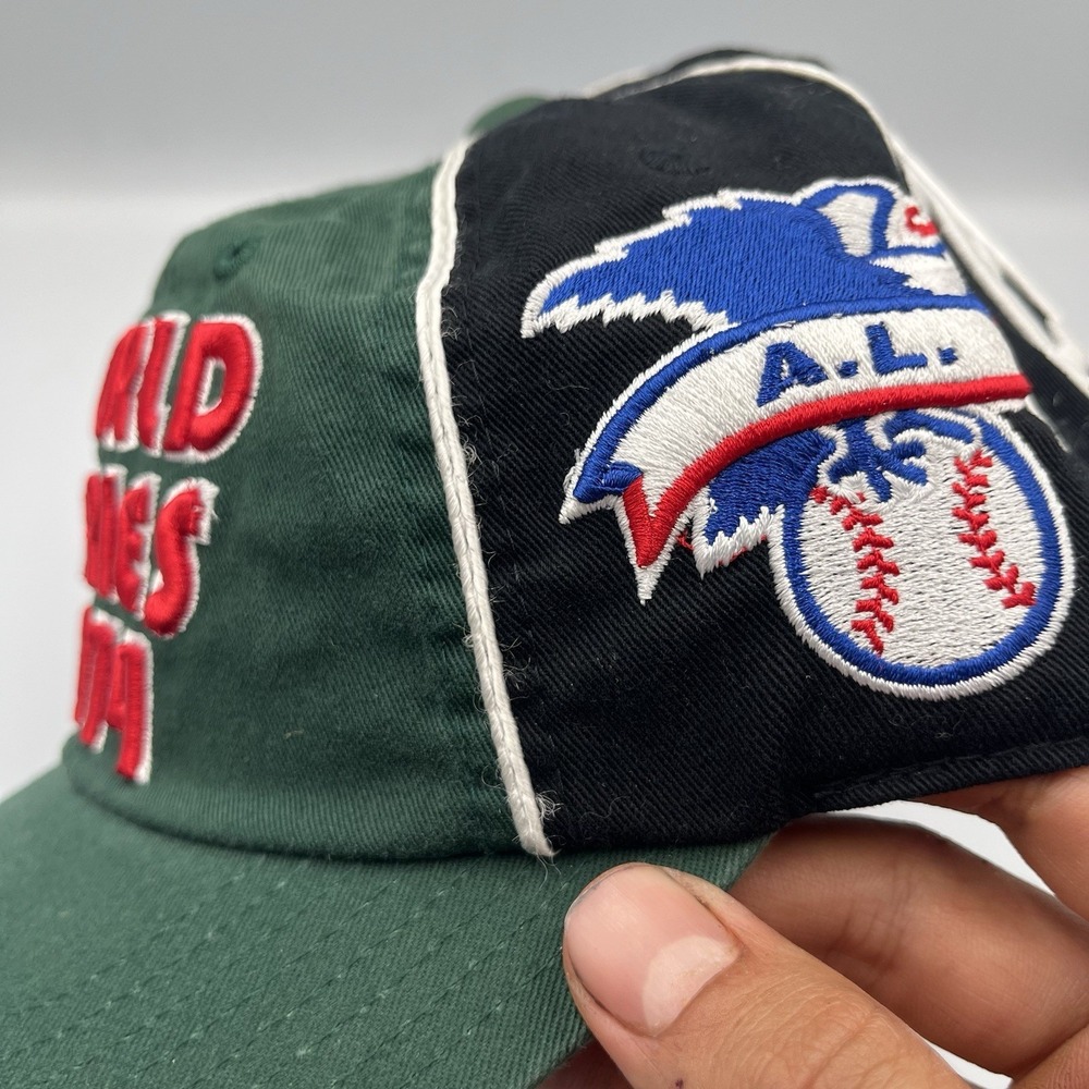 Vintage American Needle World Series Hat A's vs Dodgers Snapback MLB Cap 90s - Picture 5 of 13